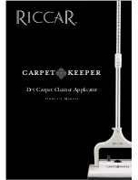 Предварительный просмотр 1 страницы Riccar Carpet Keeper Owner'S Manual