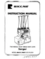 Предварительный просмотр 1 страницы Riccar Lock RL624 User Manual