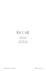 Предварительный просмотр 16 страницы Riccar SupraLite R10E Owner'S Manual