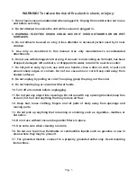 Preview for 3 page of Riccar SUPRALITE RSL1 Service Manual