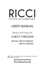 Preview for 1 page of Ricci RRCF050MWW User Manual