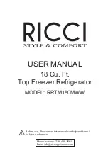 Preview for 1 page of Ricci RRTM180MWW User Manual