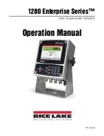 Preview for 1 page of Rice Lake 1280 Enterprise Series Operation Manuals