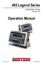 Preview for 2 page of Rice Lake 480 Legend Series Operation Manual