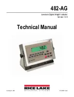 Rice Lake 482-AG Technical Manual preview