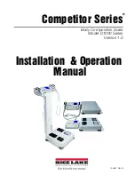 Rice Lake Competitor D1000 Series Installation & Operation Manual предпросмотр