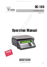 Предварительный просмотр 1 страницы Rice Lake Digi DC-100 Operation Manual