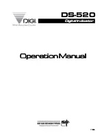 Preview for 1 page of Rice Lake DIGI DS-520 Operation Manual