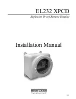 Preview for 1 page of Rice Lake EL232 XPCD Installation Manual