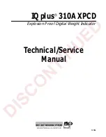 Preview for 1 page of Rice Lake IQ plus 310A Technical And Service Manual