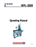 Rice Lake ISHIDA WPL-3000 Operating Manual preview