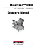 Rice Lake MajorSlice 300M Operator'S Manual preview