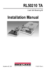 Rice Lake RL50210 TA/65059 Installation Manual preview