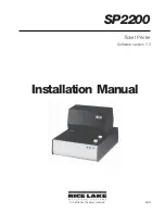 Rice Lake SP2200 Installation Manual preview