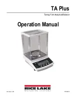 Rice Lake TA Plus 124 Operation Manual предпросмотр