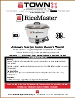 Предварительный просмотр 7 страницы RiceMaster RM-50N-R Owner'S Manual