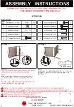 Предварительный просмотр 1 страницы Rich Context KTS8160 Assembly Instructions