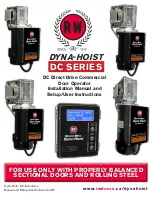 Richards-Wilcox DYNA-HOIST DC Series Installation Manual preview