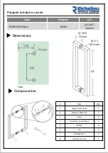 Предварительный просмотр 3 страницы Richelieu 701DHD2S103 Series Installation