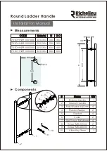 Richelieu 701DHH2R1001 Series Installation Manual предпросмотр