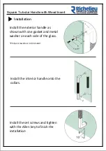 Preview for 2 page of Richelieu 70524SQ30BW170 Installation