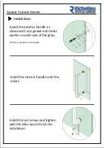 Предварительный просмотр 2 страницы Richelieu 87D2S24 Series Installation Instructions