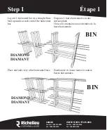 Предварительный просмотр 4 страницы Richelieu BIN36 Assembly And Instruction Manual