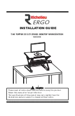 Preview for 1 page of Richelieu ERGO TOPPER III Installation Manual