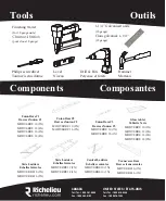 Предварительный просмотр 2 страницы Richelieu Modverre12 Assembly And Instruction Manual