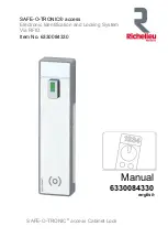 Richelieu SAFE-O-TRONIC access 6330084330 Manual предпросмотр