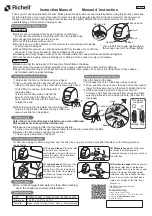 Richell 60025 Instruction Manual preview