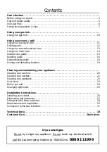 Preview for 3 page of Richmond 550DF Installation & User Manual