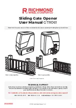 Richmond GTR061 User Manual preview