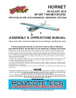 Richmond HORNET 40-52 ARF ECS Assembly & Operation Manual preview