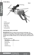 Preview for 8 page of Richpower GENESIS GHD1260 Operator'S Manual