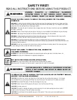 Preview for 2 page of RICHTECH PITBOSS SSBOS12 Installation And Operating Instructions