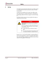 Preview for 12 page of Richter SAFERUN Installation And Operating Manual