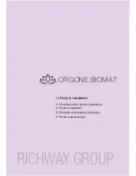 Предварительный просмотр 13 страницы Richway Orgone Biomat User Manual