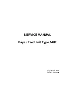 Ricoh 140F Service Manual preview