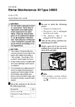 Preview for 1 page of Ricoh 3800E Maintenance Manual