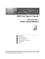 Ricoh 402011 - Network Scanning Unit Type A Scanner Server Operating Instructions Manual preview