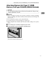 Предварительный просмотр 29 страницы Ricoh 403079 - Aficio SP C410DN-KP Color Laser Printer Hardware Manual