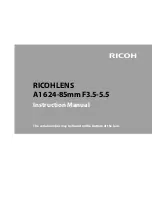 Ricoh A16 24-85mm F3.5-5.5 Instruction Manual preview