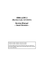 Предварительный просмотр 3 страницы Ricoh A212 Service Manual