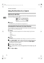 Предварительный просмотр 38 страницы Ricoh Aficio 240W Operating Instructions Manual