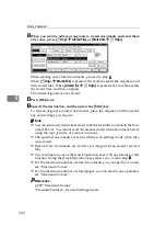 Предварительный просмотр 252 страницы Ricoh Aficio 3030 Operating Instructions Manual