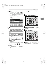 Предварительный просмотр 43 страницы Ricoh Aficio 3232C Facsimile Reference Manual