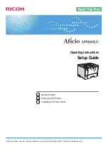 Ricoh Aficio AP600LU Operating Instructions Manual предпросмотр