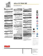 Предварительный просмотр 8 страницы Ricoh Aficio CL7000 MF Specifications
