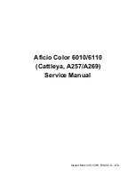 Предварительный просмотр 1 страницы Ricoh Aficio Color 6010 Service Manual